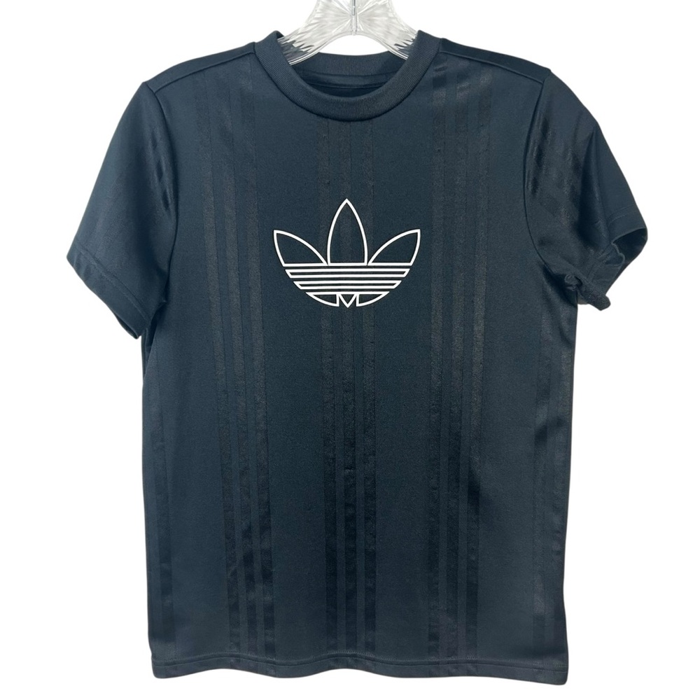 Adidas Kids' Outline Jersey ED7843 Black size Medium 11-12Y